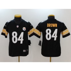 Youth Nike Pittsburgh Steelers #84 Antonio Brown Black Vapor Untouchable Limited NFL Jersey