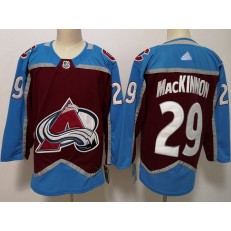 Colorado Avalanche #29 Nathan MacKinnon Burgundy Adidas NHL Men Jersey