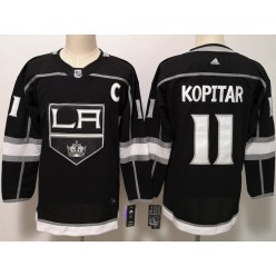 Los Angeles Kings #11 Anze Kopitar Black Women Adidas Jersey