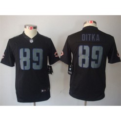 Youth Nike Chicago Bears #89 Mike Ditka Black Impact Limited Jersey
