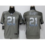 Youth Nike Dallas Cowboys #21 Ezekiel Elliott Grey Drift Fashion Jersey