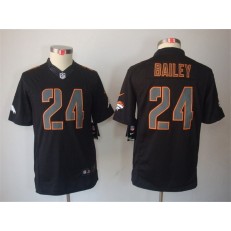Youth Nike Denver Broncos #24 Champ Bailey Black Impact Limited Jersey