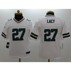 Youth Nike Green Bay Packers #27 Lacy White Limited Jersey