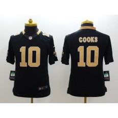 Youth Nike New Orleans Saints #10 Cooks Black Limited Jersey