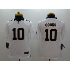 Youth Nike New Orleans Saints #10 Cooks White Limited Jersey
