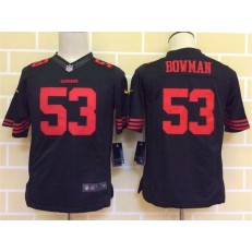 Youth Nike San Francisco 49ers #53 Bowman Black Limited Jersey