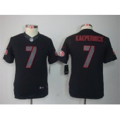  Youth Nike San Francisco 49ers #7 Colin Kaepernick Black Impact Limited Jersey