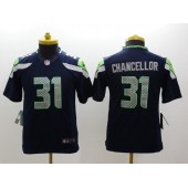 Youth Nike Seattle Seahawks #31 Chancellor Blue Limited Jersey