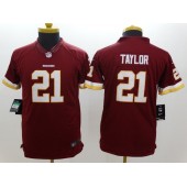  Youth Nike Washington Redskins #21 Taylor Red Limited Jersey