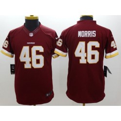 Youth Nike Washington Redskins #46 Morris Red Limited Jersey