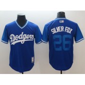 Los Angeles Dodgers 26 Chase Utley Silver Fox Royal 2018 Players' Weekend Authentic Team Jersey