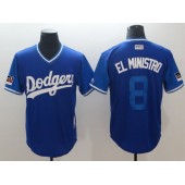 Los Angeles Dodgers 8 Manny Machado El Ministro Royal 2018 Players' Weekend Authentic Team Jersey