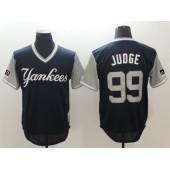 New York Yankees 99 Aaron Judge Judge Navy 2018 Players' Weekend Authentic Team Jersey