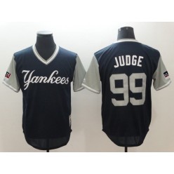 New York Yankees 99 Aaron Judge Judge Navy 2018 Players' Weekend Authentic Team Jersey