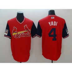 St. Louis Cardinals 4 Yadier Molina Yadi Red 2018 Players' Weekend Authentic Team Jersey