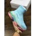 BALENCIAGA TRIPLE-S AIR KNIT MID SOCK BLUE