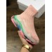 BALENCIAGA TRIPLE-S AIR KNIT MID SOCK PINK