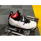 NIKE LEBRON 15 DIAMOND TURF WHITE BLACK RED AO9144-100