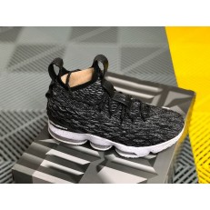 NIKE LEBRON 15 EP BLACK WHITE 897649-002