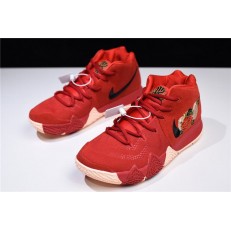 NIKE KYRIE 4 CNY UNIVERSITY RED BLACK TEAM RED 943807-600