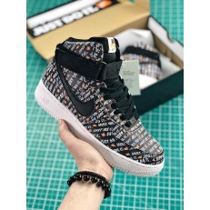 NIKE AIR FORCE 1 HI LX JUST DO IT BLACK AO5138-001