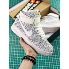 NIKE AIR FORCE 1 HI LX JUST DO IT WHITE BLACK AO5138-100