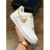 NIKE AIR FORCE 1 LOW WHITE GOLD
