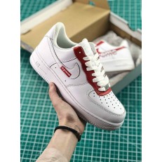 SUPREME X NIKE AIR FORCE 1 SP LOW WHITE RED