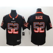 Nike Chicago Bears #52 Khalil Mack Black USA Flag Fashion Limited Jersey