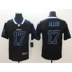 Nike Buffalo Bills #17 Josh Allen Black Shadow Legend Limited Jersey