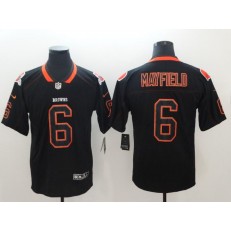 Nike Cleveland Browns #6 Baker Mayfield Black Shadow Legend Limited Jersey