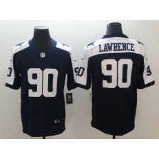 Nike Dallas Cowboys #90 DeMarcus Lawrence Navy Throwback Vapor Untouchable Limited Jersey
