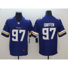 Nike Minnesota Vikings #97 Everson Griffen Purple Vapor Untouchable Limited Jersey