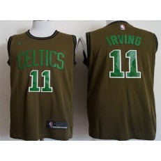 Boston Celtics #11 Kyrie Irving Olive Nike Swingman Jersey