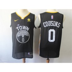 Golden State Warriors #0 DeMarcus Cousins Black City Edition Nike Swingman Jersey