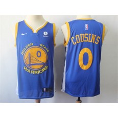 Golden State Warriors #0 DeMarcus Cousins Royal Nike Swingman Jersey