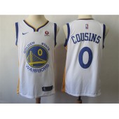Golden State Warriors #0 DeMarcus Cousins White Nike Swingman Jersey