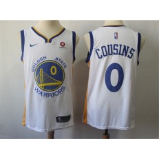 Golden State Warriors #0 DeMarcus Cousins White Nike Swingman Jersey