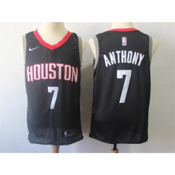 Houston Rockets #7 Carmelo Anthony Black Nike Swingman Jersey