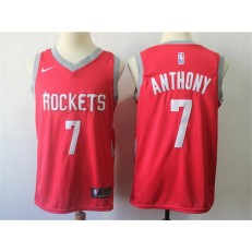 Houston Rockets #7 Carmelo Anthony Red Nike Swingman Jersey