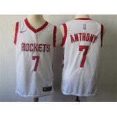 Houston Rockets #7 Carmelo Anthony White Nike Swingman Jersey