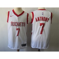Houston Rockets #7 Carmelo Anthony White Nike Swingman Jersey