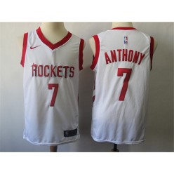 Houston Rockets #7 Carmelo Anthony White Nike Swingman Jersey