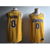 Los Angeles Lakers #0 Kyle Kuzma Yellow 2018-19 Nike Swingman Jersey