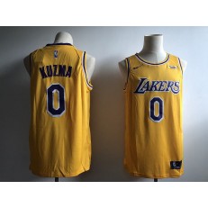 Los Angeles Lakers #0 Kyle Kuzma Yellow 2018-19 Nike Swingman Jersey