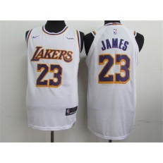 Los Angeles Lakers #23 Lebron James White 2018-19 Nike Authentic Jersey