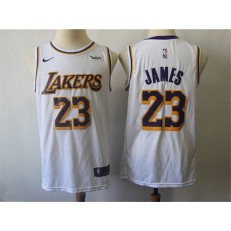 Los Angeles Lakers #23 Lebron James White 2018-19 Nike Swingman Jersey