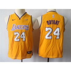 Los Angeles Lakers #24 Kobe Bryant Gold Youth Nike Swingman Jersey