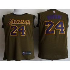 Los Angeles Lakers #24 Kobe Bryant Olive Nike Swingman Jersey
