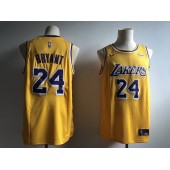 Los Angeles Lakers #24 Kobe Bryant Yellow 2018-19 Nike Swingman Jersey